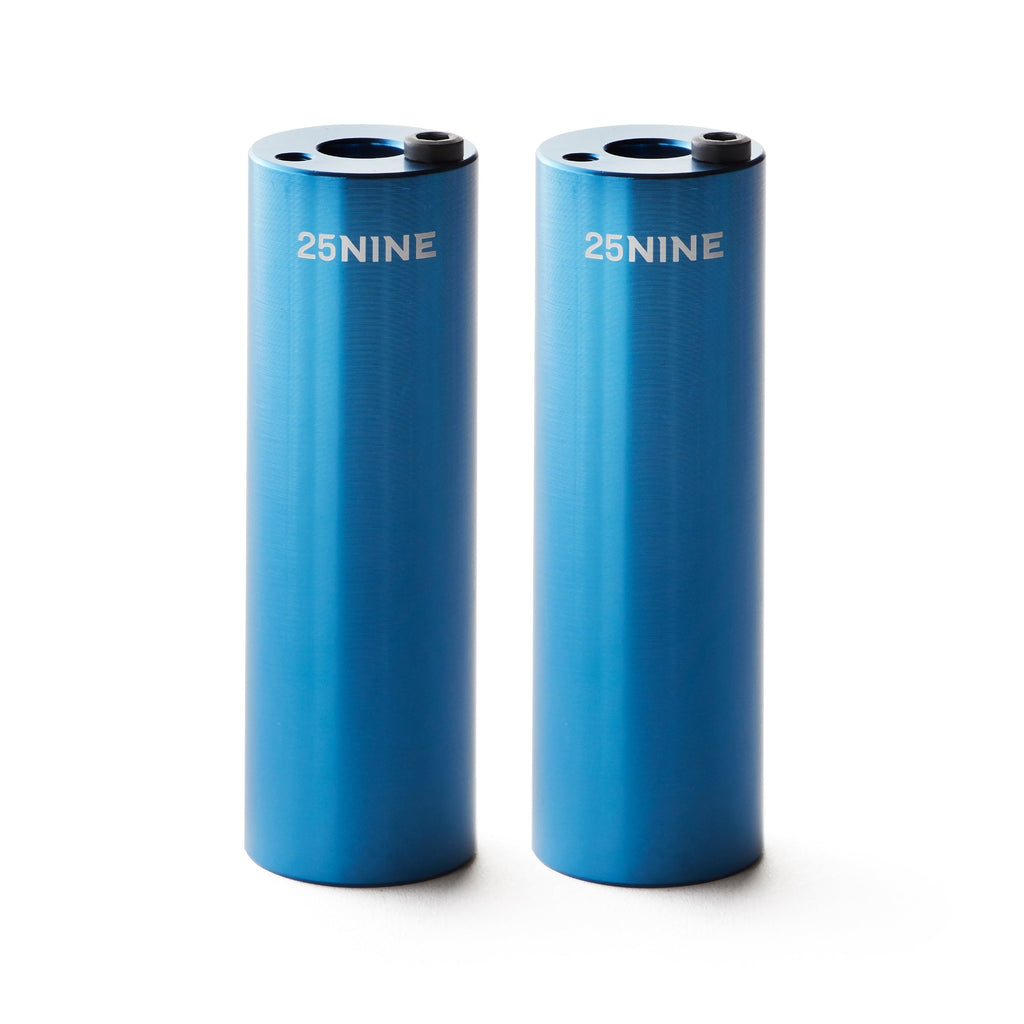Set of blue bmx pegs.