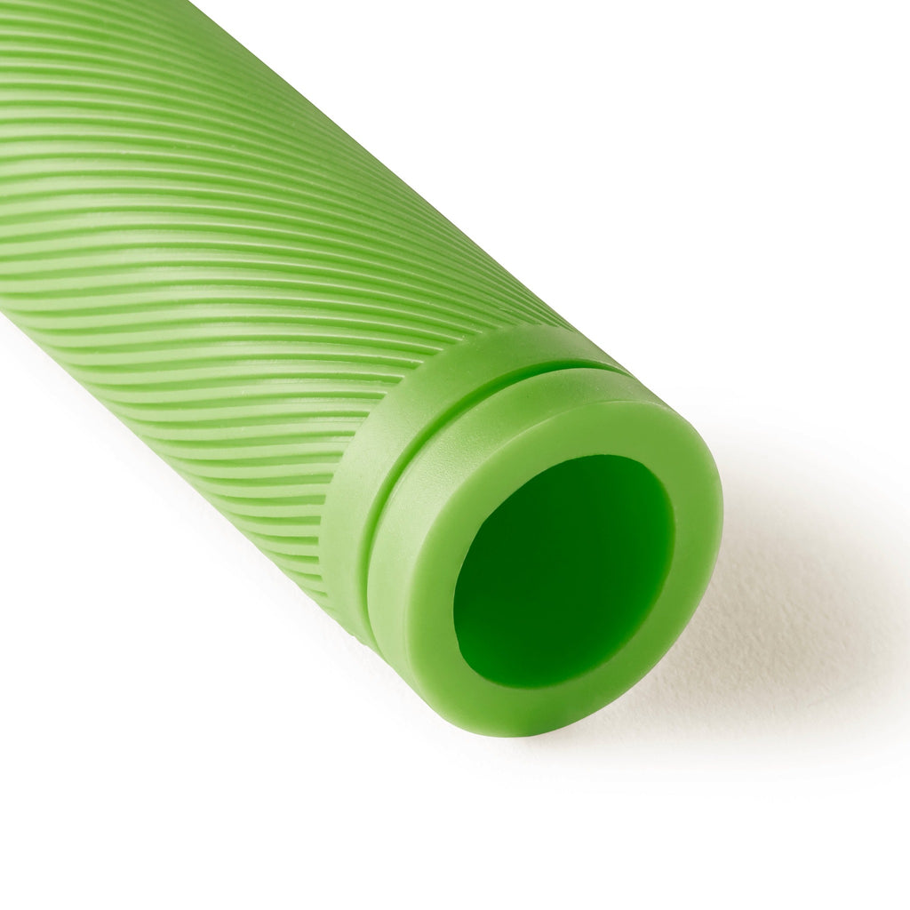 Green bicycle grip for kids.