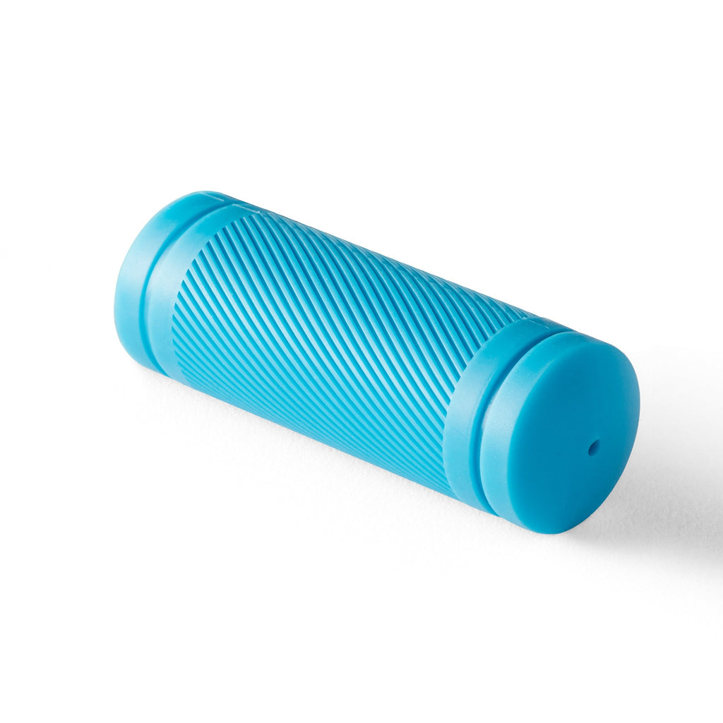 Blue bicycle grip for kids bikes.
