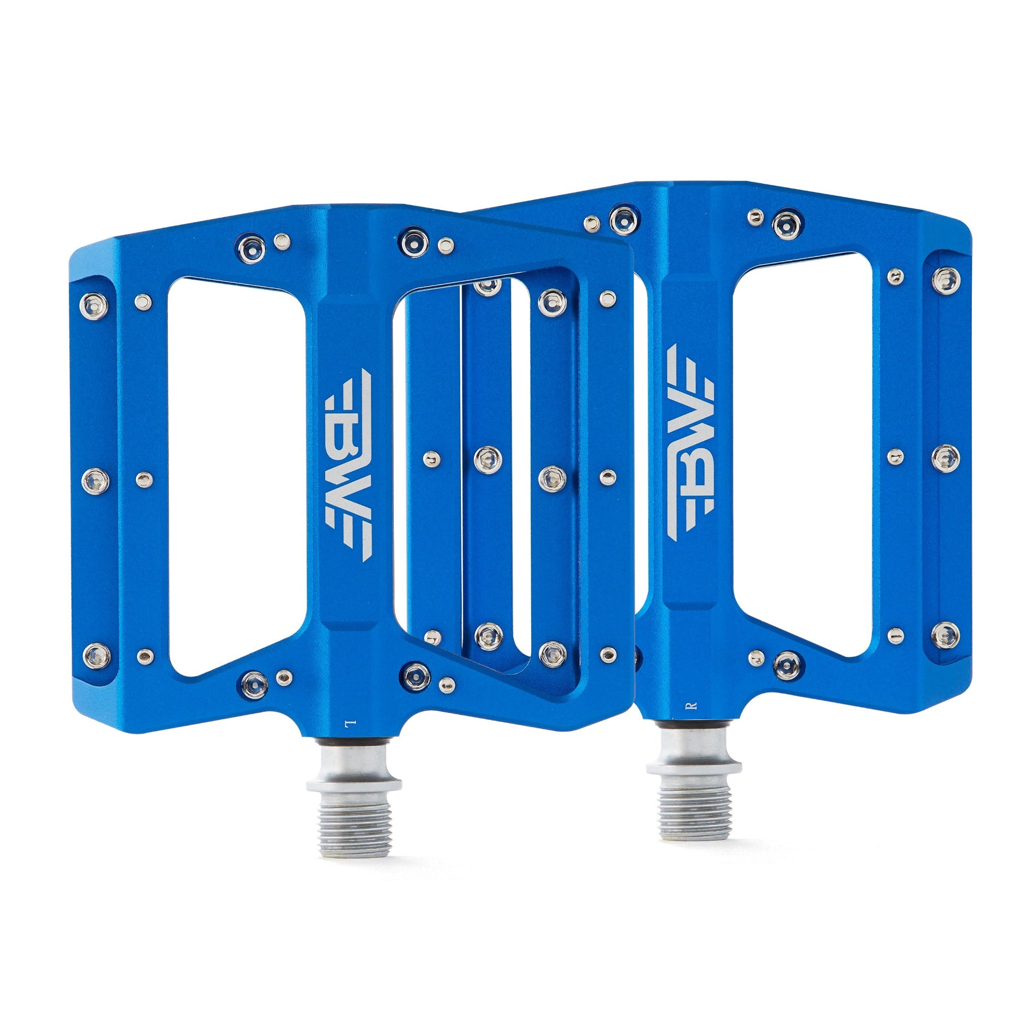 BW USA Berm Platform Bike Pedals - Lightweight Aluminum Flat Pedals for MTB and BMX