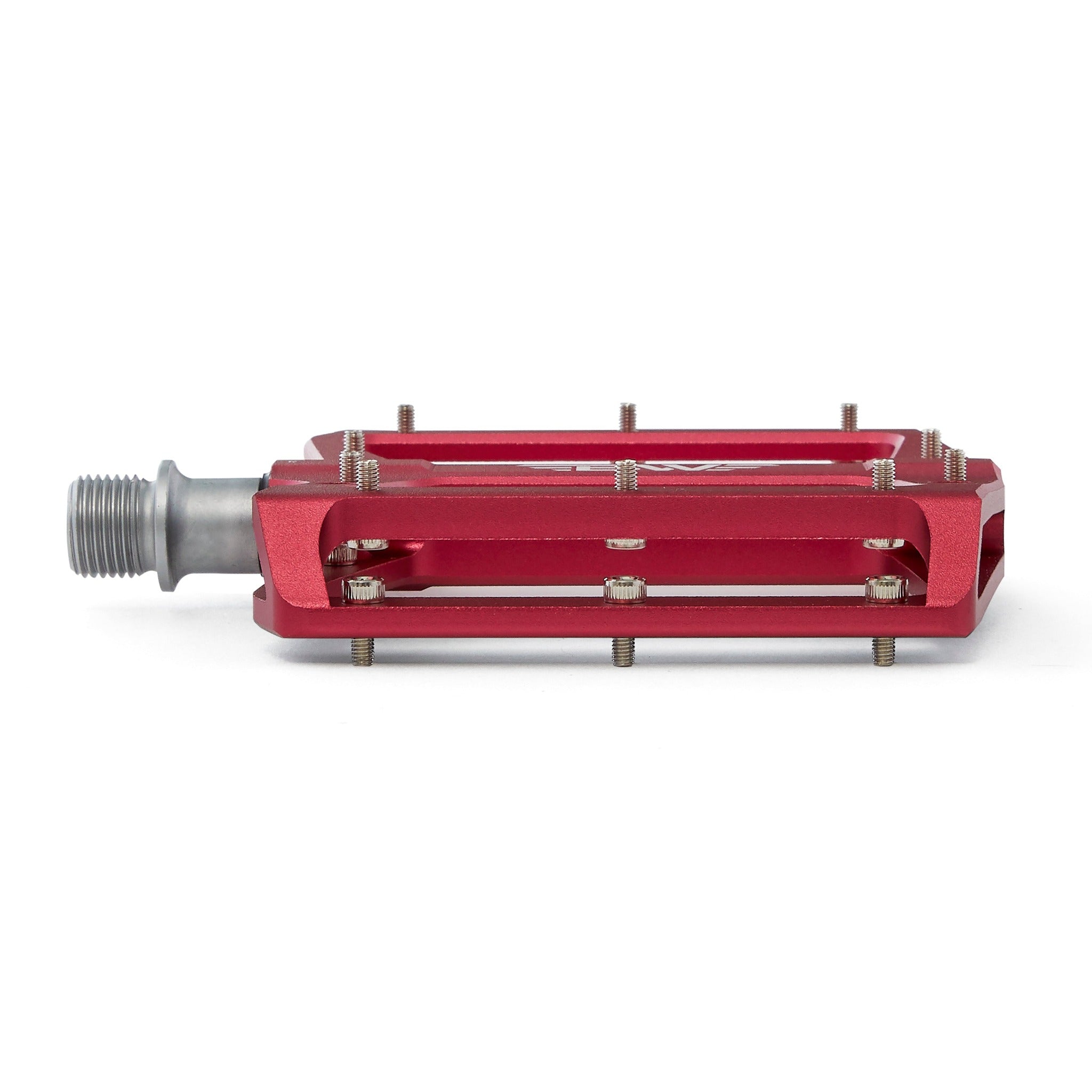 Red metal bike pedals outlet