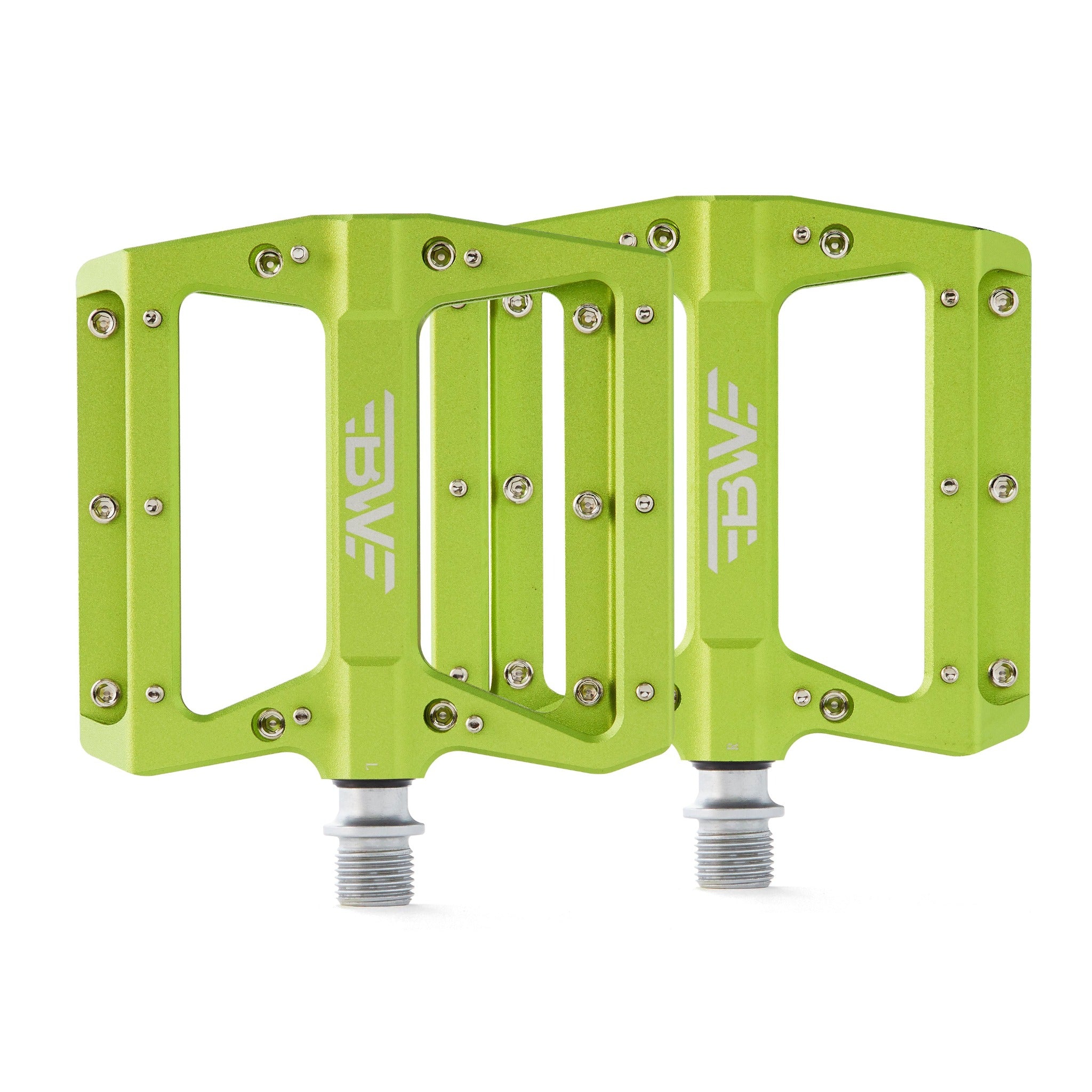 Green mtb hotsell flat pedals