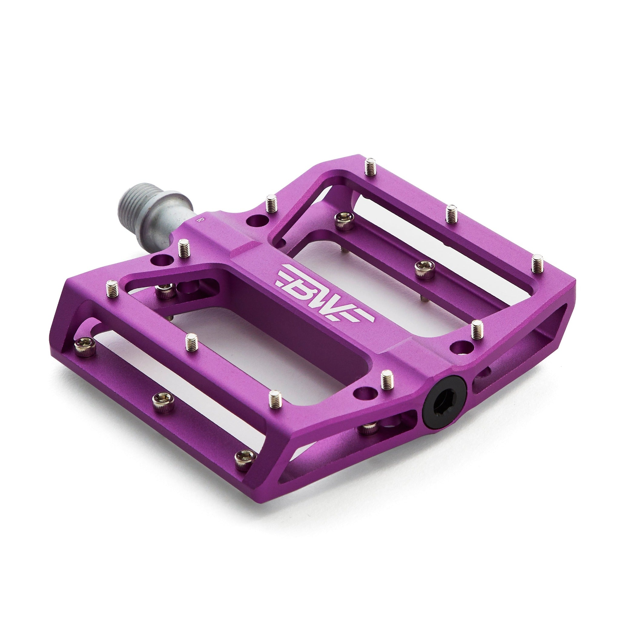 Bw USA Berm Platform Bike Pedals, Purple