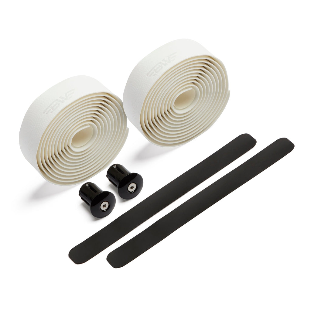 White handlebar tape. rolls of white PU handlebar tape.