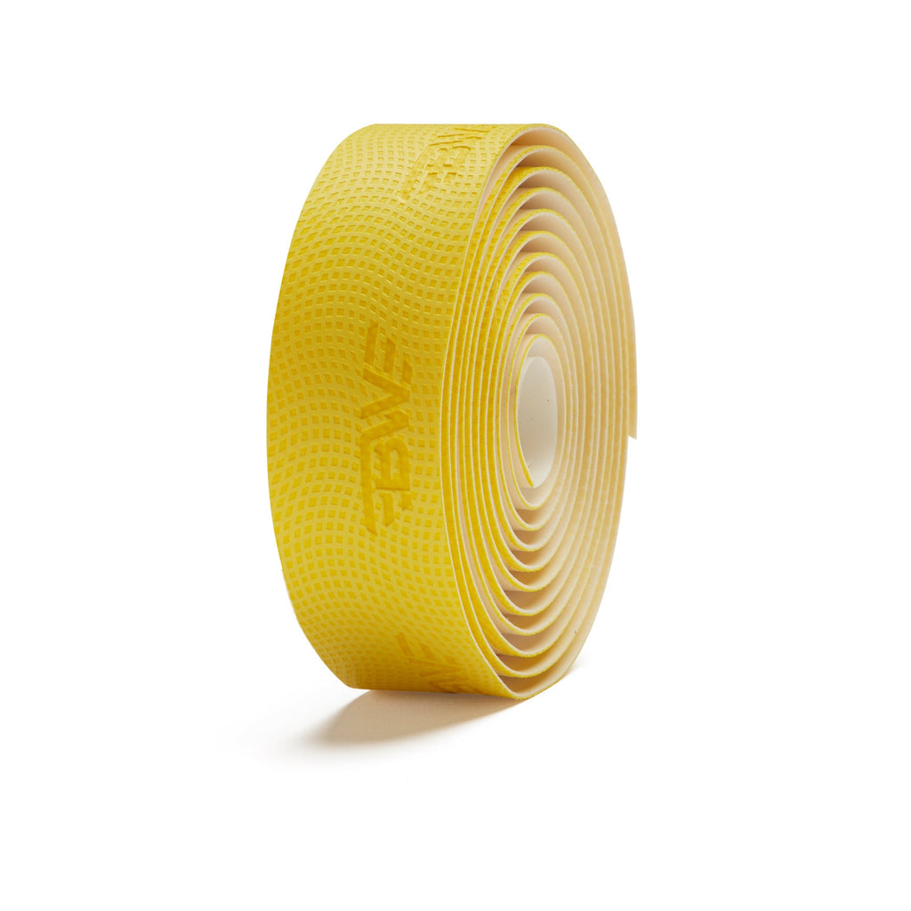 Yellow handlebar tape. roll of yellow PU handlebar tape.