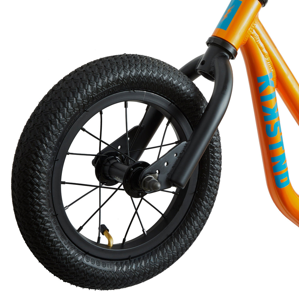 Front wheel of kids balance bike. 